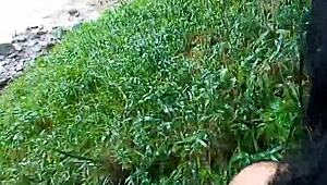 i met this sexy latina on the bridge but it rained and we fucked hard in public