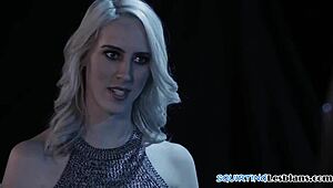 Busty milf pussylicks squirting lesbians intensely
