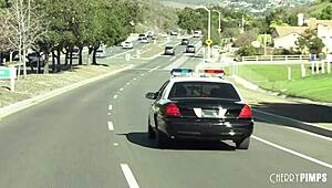 horny lesbian criminal offers her pussy to big tits cop to avoid arrest