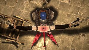 Succubus and knights in a high-quality 3D cartoon hentai video