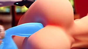 Futa echo roughly fucks mercy's ass in 3d hentai