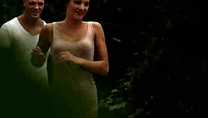 Classy babe passionately enjoys anal outdoor sex