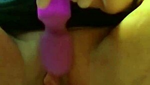 trying out a new toy for enhanced pleasure