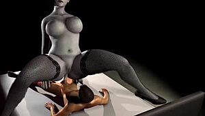 Alcina Dimitrescu Dominates POV Ride in Resident Evil Village Hentai Parody