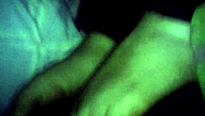 Intense Footjob Cumshot with BBW Wife