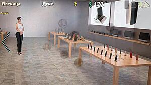 Rakan bilik cantik saya 2: Isteri horni ambil kote raksasa di bilik mandi