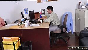 Straight black guy tries first gay blowjob in class