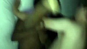 Hubby loves watching me get pounded by another man. Swingers party turns wild with big tits ebony!