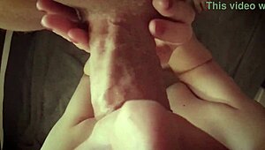 He gently fucks my mouth and fills it with cum