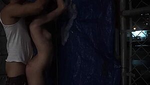 Two Girls Rough Outdoor Public Sex with Anya Olsen