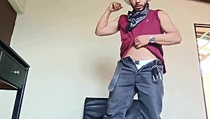 young man strips spanks big ass hot