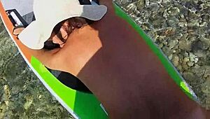 Anal orgasm on sup, so wild!