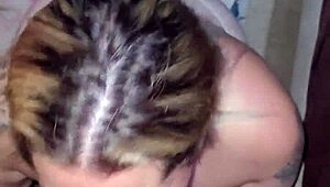 Slut Deepthroats Fully and Gets Cum All Over Face