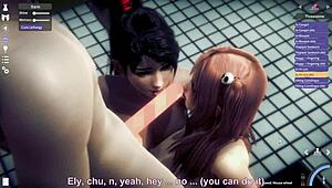 Honey Select 2: A wild threesome with honoka and momiji