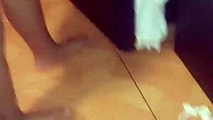 My boyfriend records our anal session in the lodging after