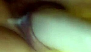 Slutty girl with big tits intensely masturbates huge dildo in wet bath, squirting wildly