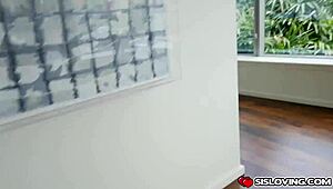 stepbro pounds chloe scott's pussy doggystyle