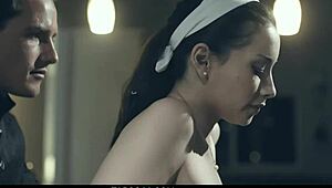 Hot Housewife Aria Lee Deepthroats and Gets Pussy Fucked Hard