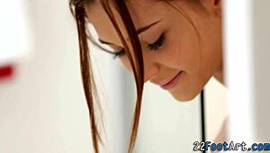 watch these kinky sluts give a foot cumshot