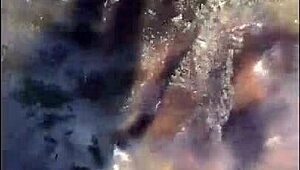 milf camila sucks cock outdoors at crowded waterfall 😏