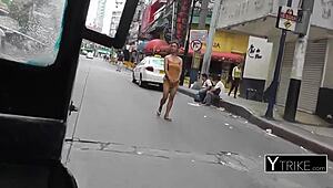 this slutty teen in black lingerie bangs a sex tourist for quick cash