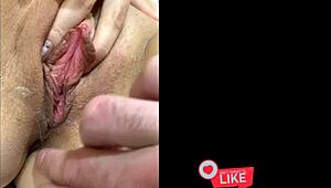 A Russian teen friend, after a long break, allows more than fingering in homemade close-up.