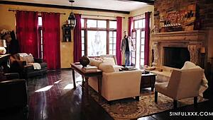 Tarot reading turns into pussy fucking with Lexi Lore and Quinton James.