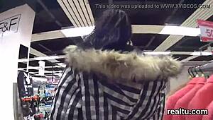 Wow! Perfect Czech Nympho Teased in Shop and Nailed Hard POV!