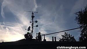 Who's Joining the Tasty Rooftop Bareback Party?