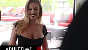 Blonde bombshell Britney Amber gets her fix of big cocks and deepthroat