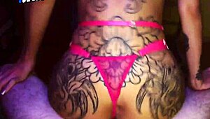 slutty argentinian metalhead takes creampie