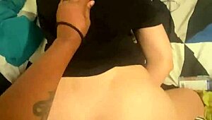 Tatted dreadhead babe fucked to orgasm in knee highs with dirty talk