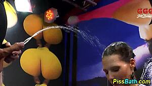 Fetish group sex with blowjob and blowbang
