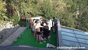 Who's Joining the Tasty Rooftop Bareback Party?