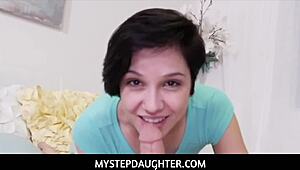 watch cute teen cadey mercury seduce her stepdad in pov video