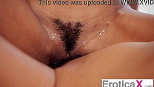 Eroticax - Sneaky Beauty Shocks BF with Seductive 3Some Handjob and Lick!