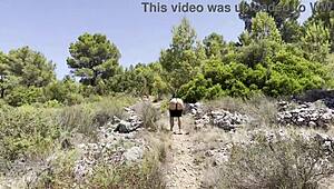 i'm a young milf so horny hiking with cum in mouth