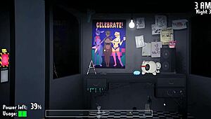 Yo, Five Nights at Fuzzboobs hentai game ep 6, animatronics draining my cock empty! 😈