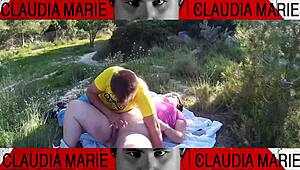 Fat Curvy Woman Eats Pussy Cookies and Gets Water Bottle in Ass