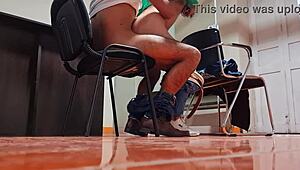 Hidden Cam Catches Nataly Delpech Banging at Work