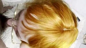 Red-Haired Beauty Sucks My Dick