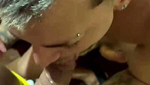 A young man with a craving for sex encounters a well-endowed engineer in a secluded setting near a pool, leading to an intense encounter