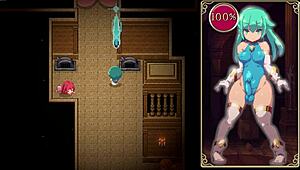 Mage Kanade's Futanari Dungeon Level 1 Features Handjob Scenes in Ero Gameovers.