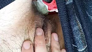 me n my girlfriend, oops, peepin at folks in the park while touchin ourselves