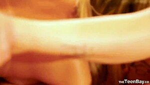 Two Blonde Girls Perform Lesbian Sex With Kissing And Licking