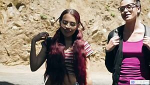 Hey nerd, wanna join our wild lesbian orgy with Aidra Fox?