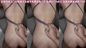 big breast woman does sexy yoga