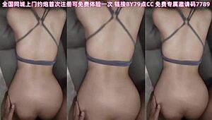 big breast woman does sexy yoga