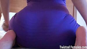 MY ROUND ASS WILL COMPLETELY COVER YOUR FACE IN ROUGH FEMDOM BDSM