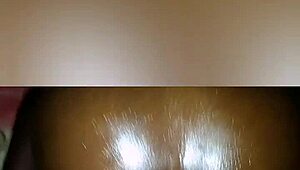 Amateur ebony whore gets pussy fucked doggystyle bent over